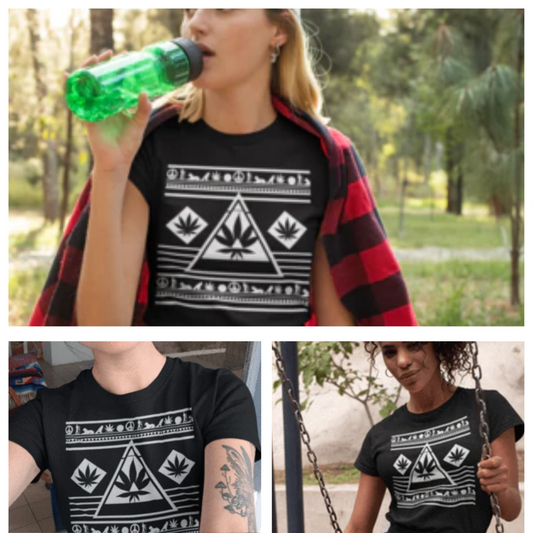 Black and White Striped Shirt Womens Tee