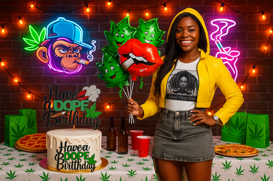 weed themed party supplies