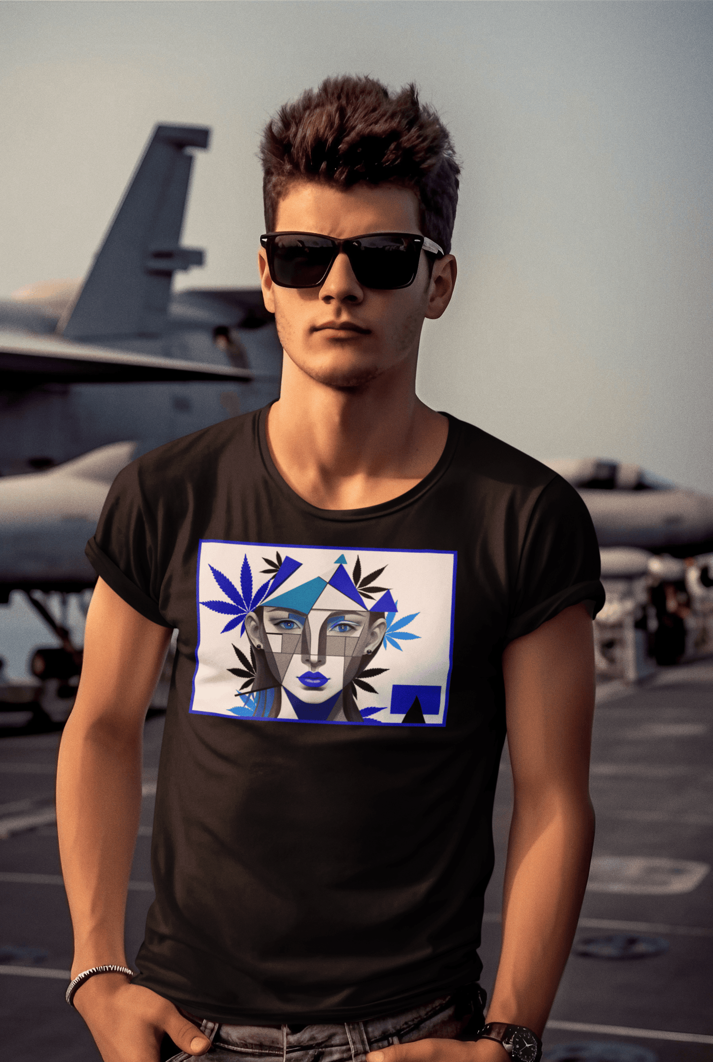 abstract graphic tee