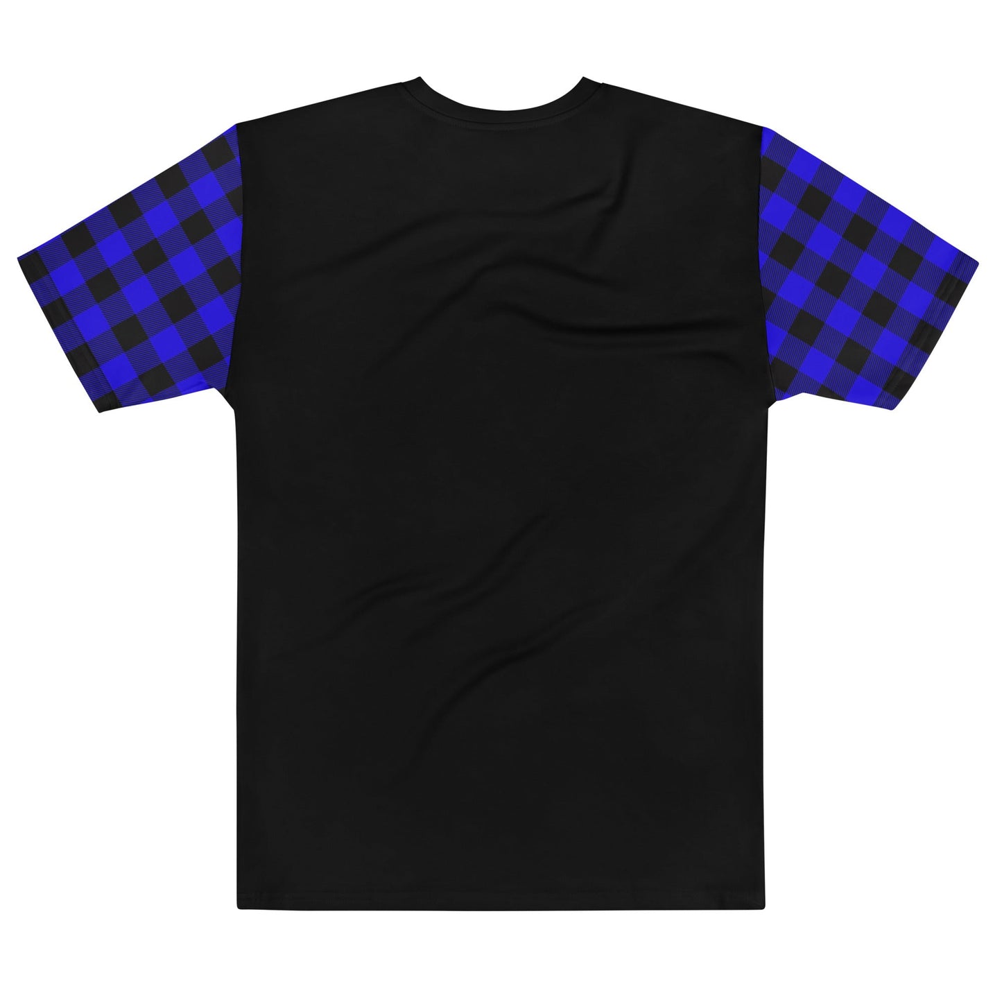 black and blue plaid shirt