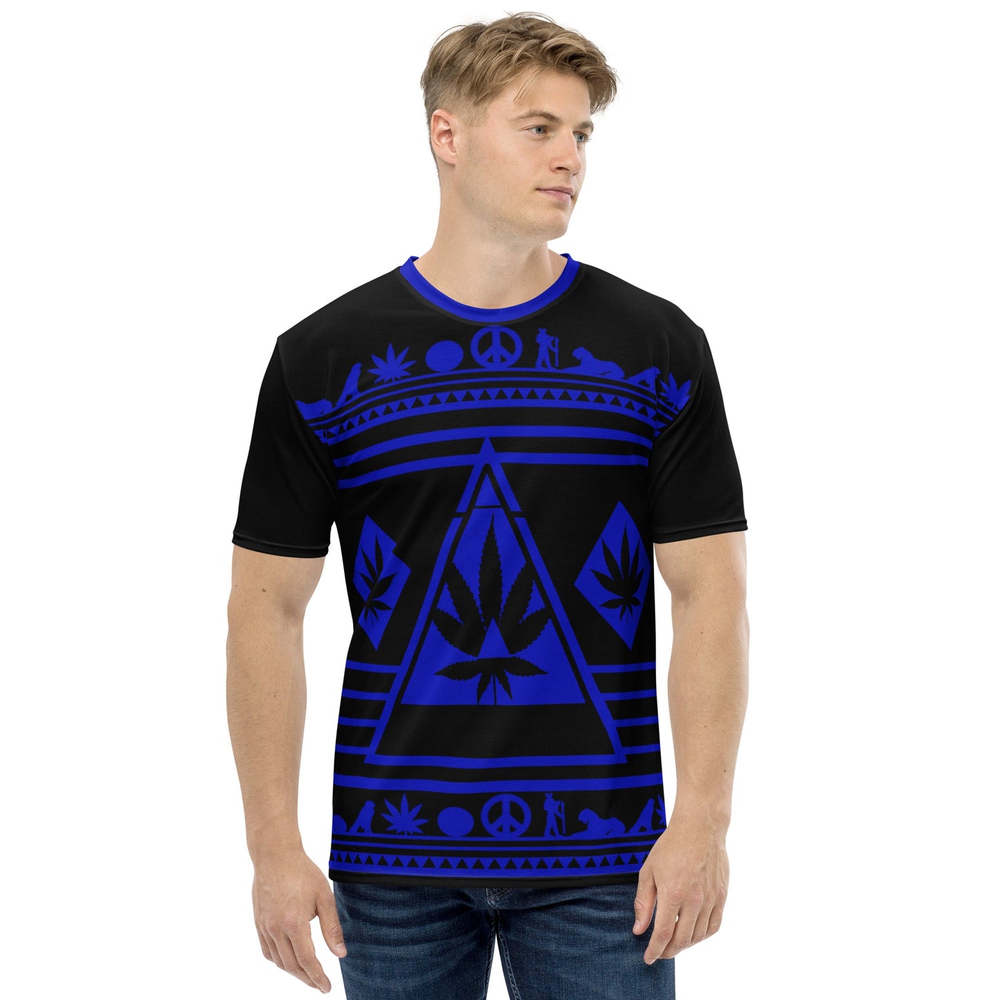 Rock This Dope Pattern! Navy Blue Graphic Tee (Seriously Cool)