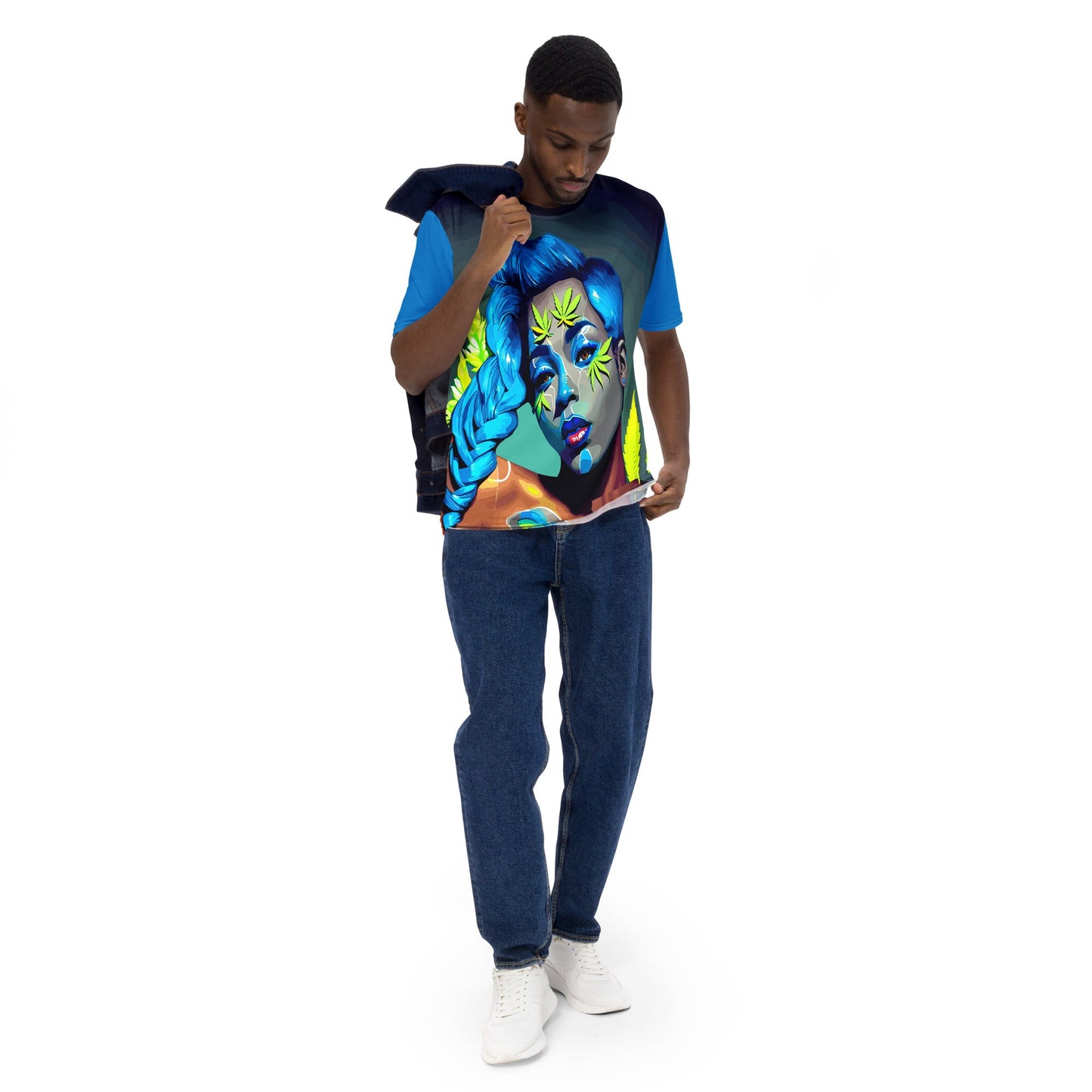 royal blue graphic tee