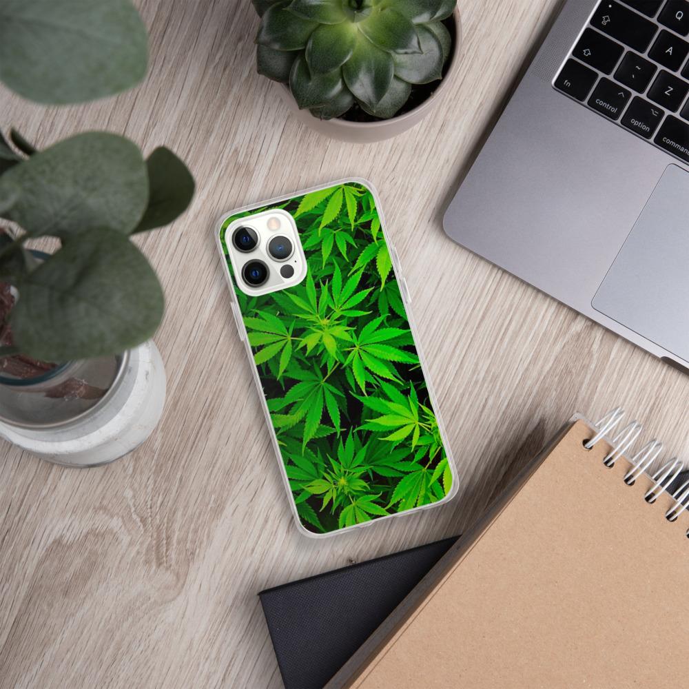 Leafy Luxury: Green Weed Phone Case! Elevate Your Style!