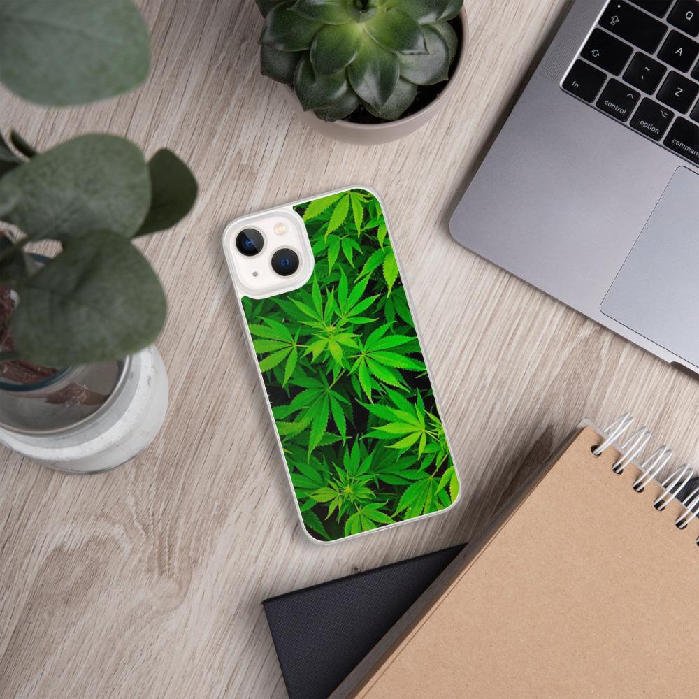 Leafy Luxury: Green Weed Phone Case! Elevate Your Style!