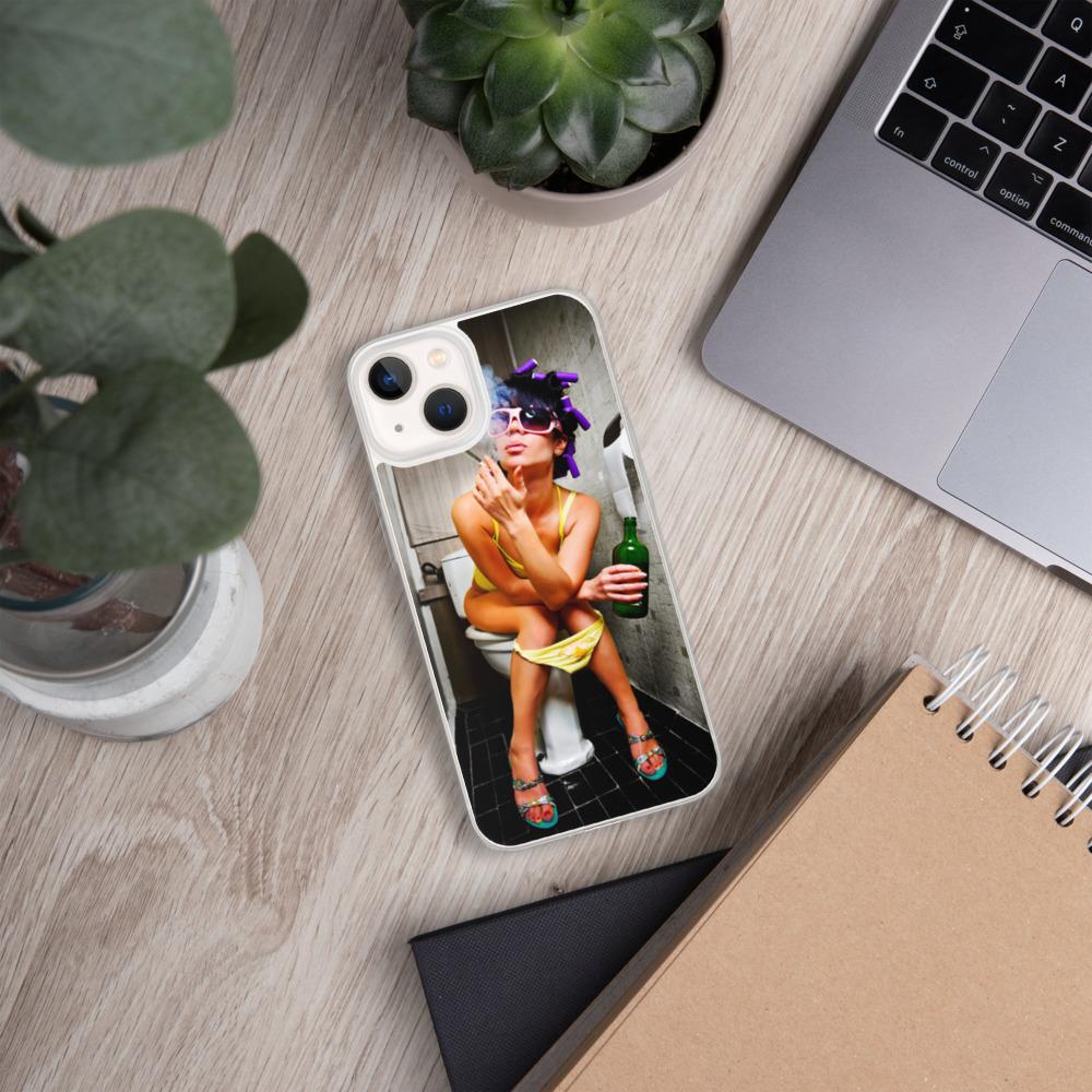 Lit iPhone Case Featuring Girl Smoking Weed on Toilet Shop