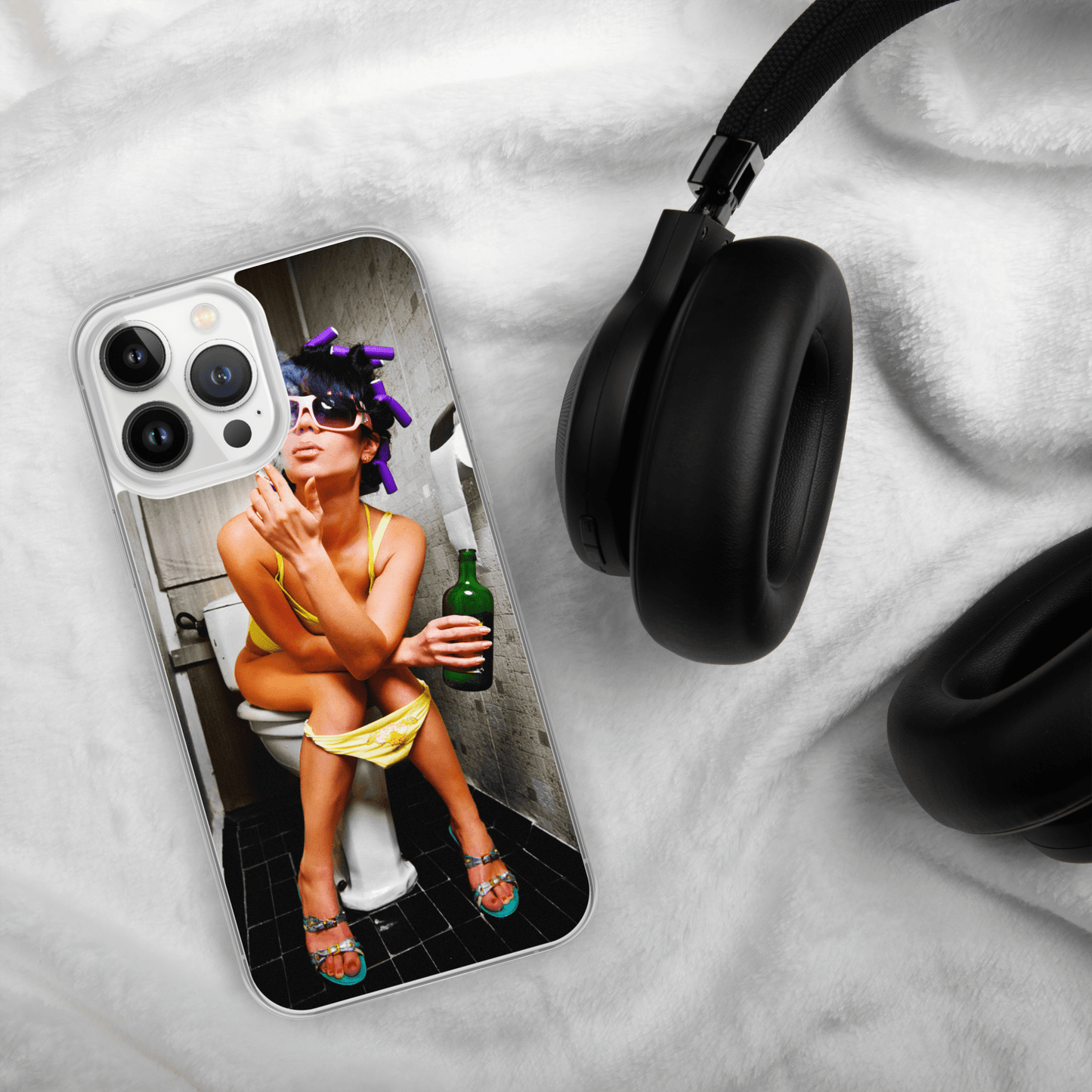 Lit iPhone Case Featuring Girl Smoking Weed on Toilet Shop