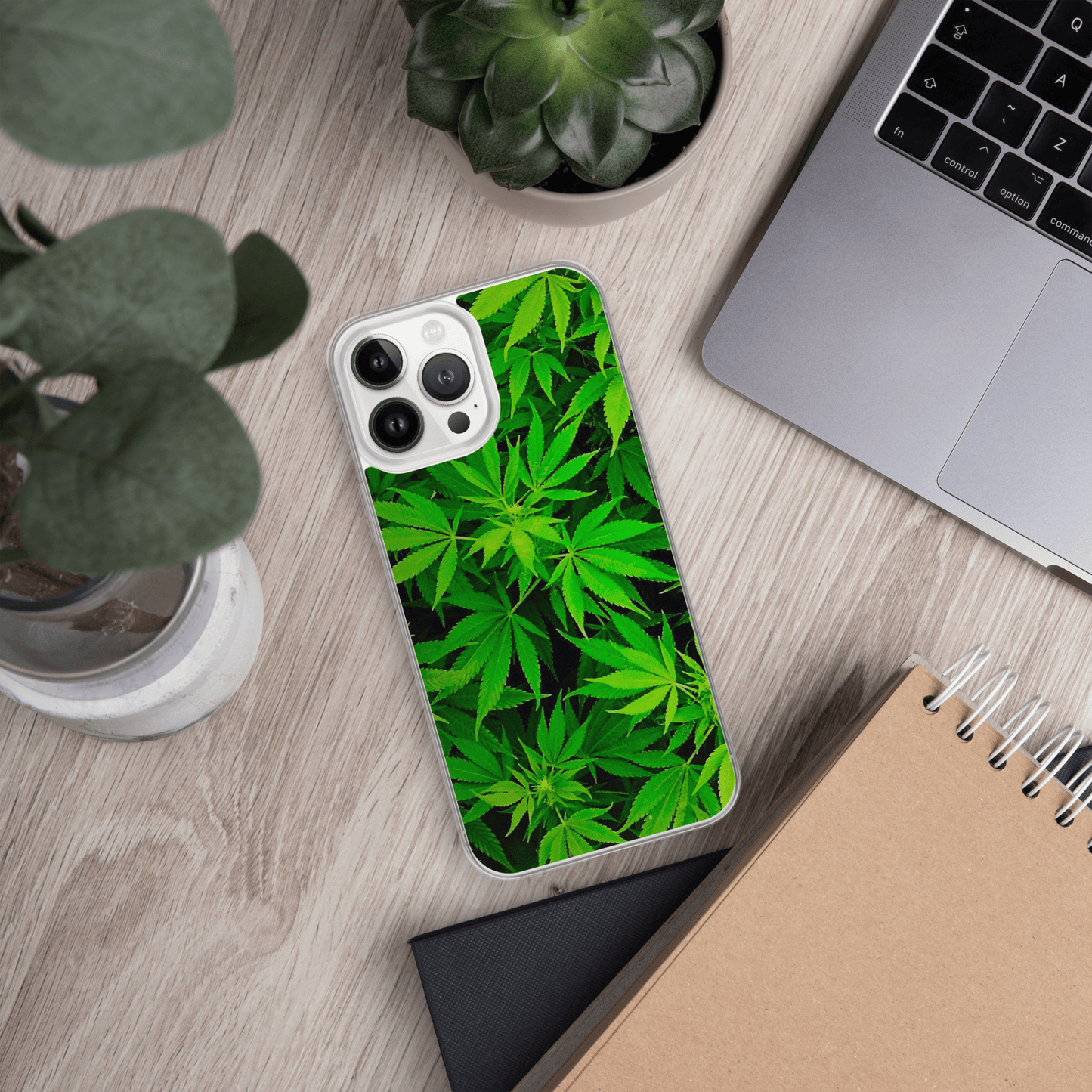 Leafy Luxury: Green Weed Phone Case! Elevate Your Style!