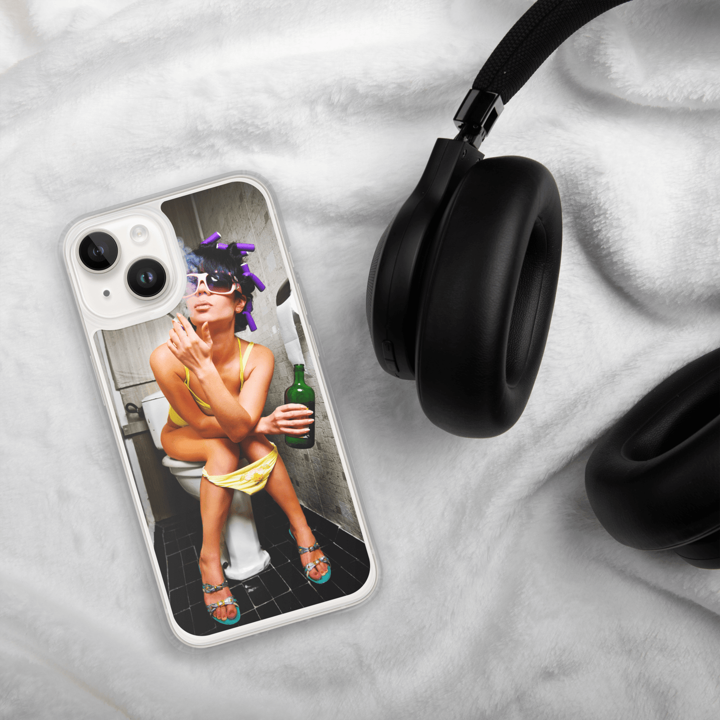 Lit iPhone Case Featuring Girl Smoking Weed on Toilet Shop