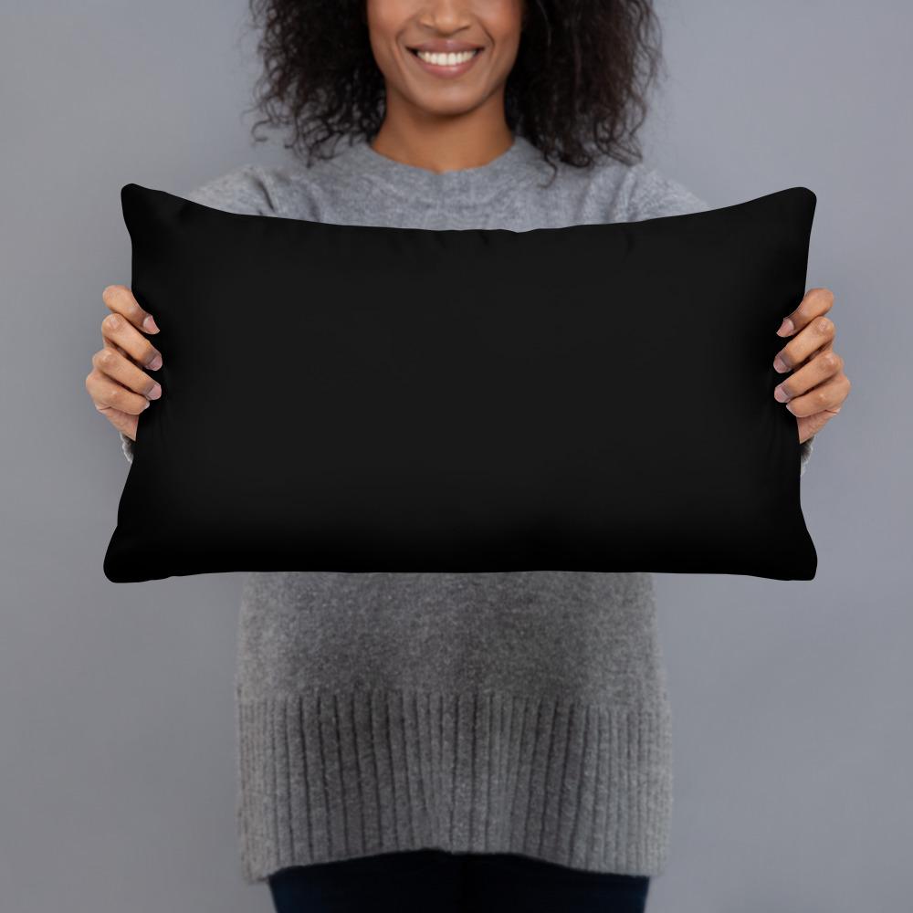 Understated black and blue stoner pillow – for when you want to keep your love for the green on the down-low but still cool.