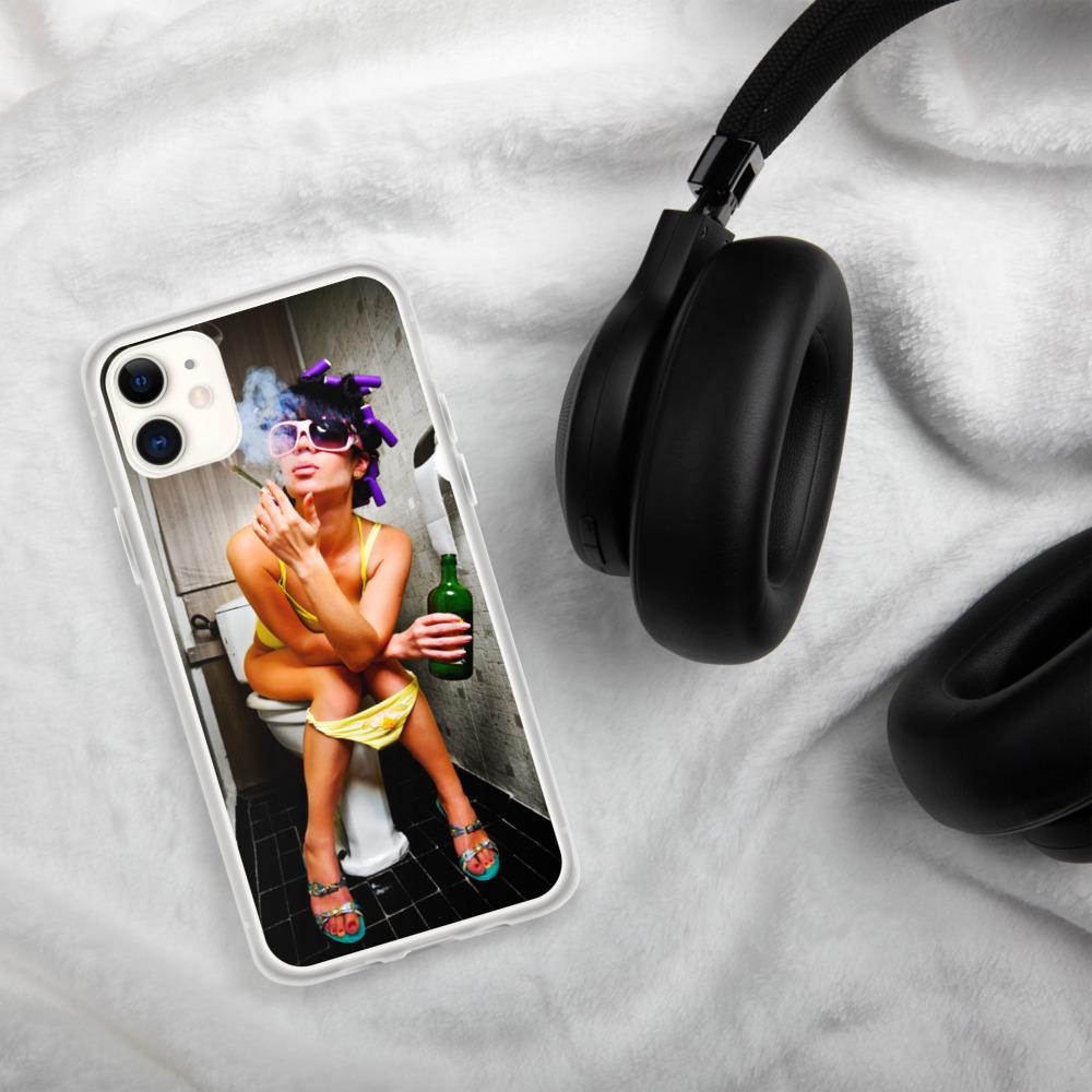 Lit iPhone Case Featuring Girl Smoking Weed on Toilet Shop