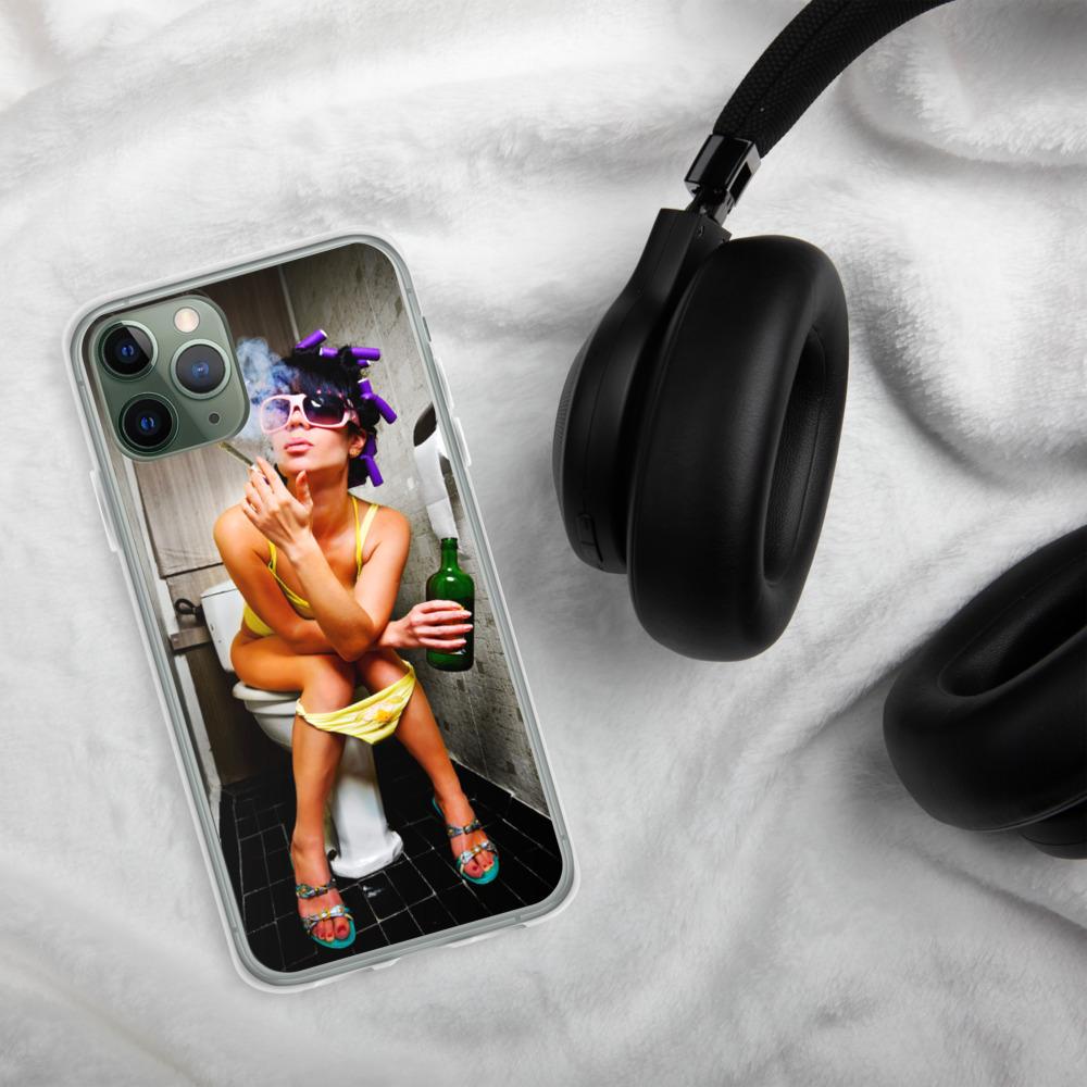 Lit iPhone Case Featuring Girl Smoking Weed on Toilet Shop