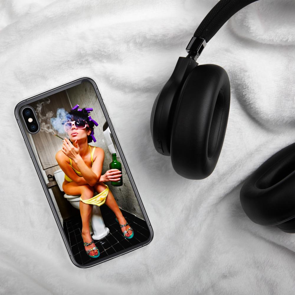 Lit iPhone Case Featuring Girl Smoking Weed on Toilet Shop