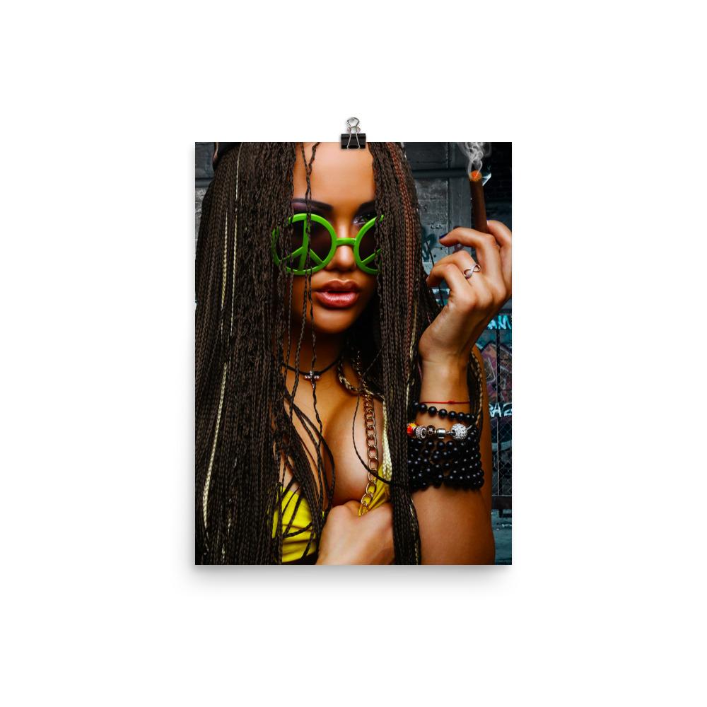 marijuana girl poster