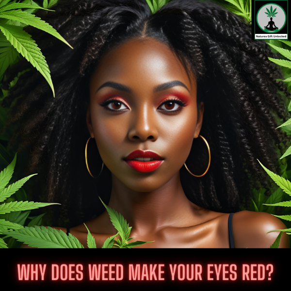 Why does your eyes get red when you smoke weed