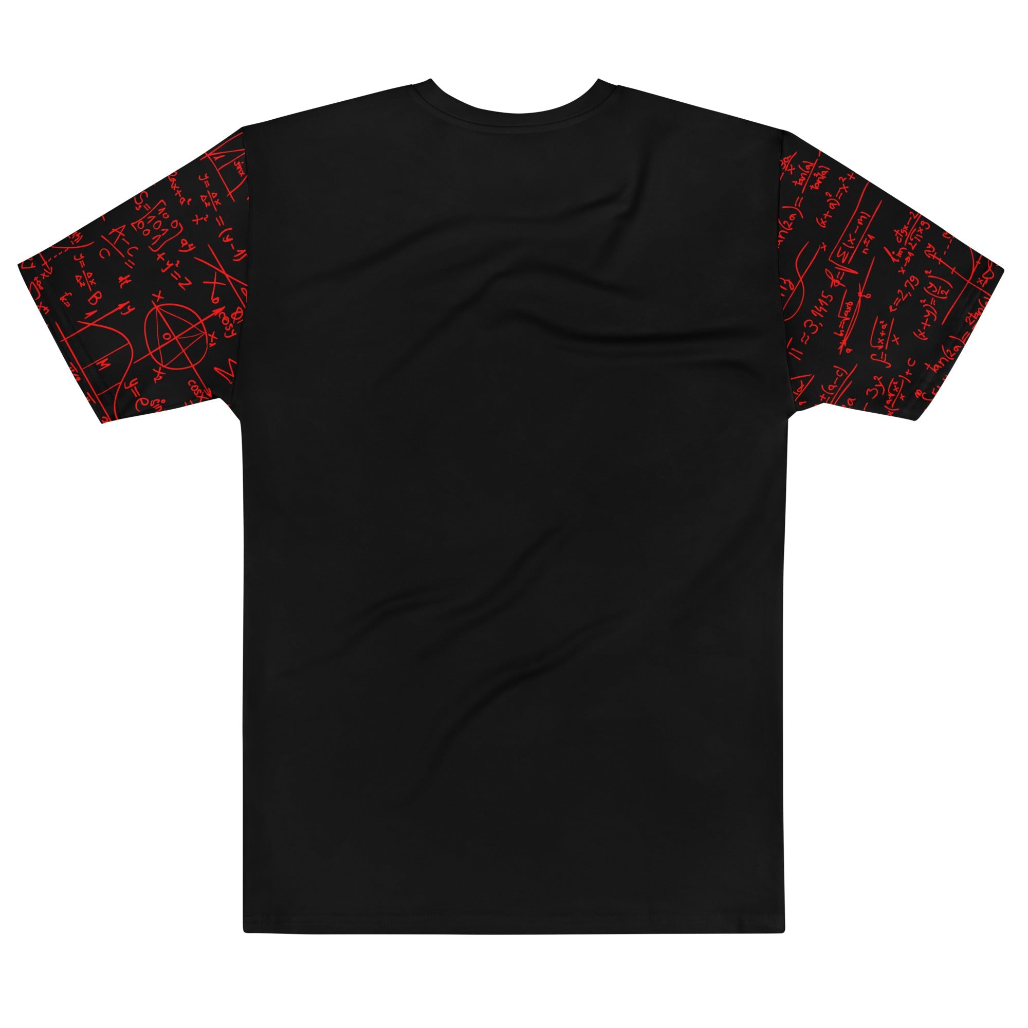 black and red graphic tee mens