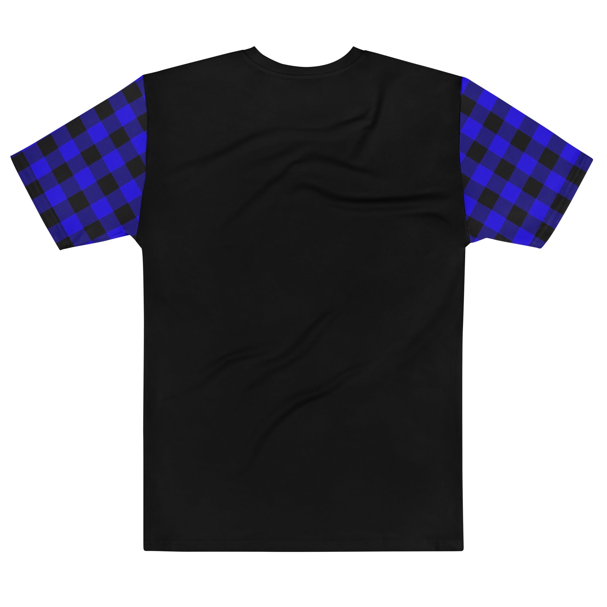 black and blue plaid shirt