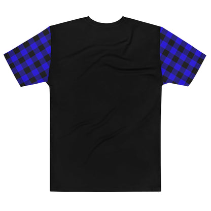 black and blue plaid shirt