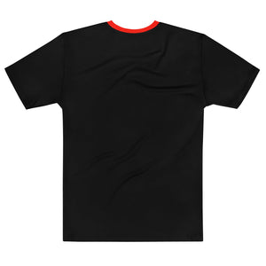 Elevate Your Wardrobe: Black and Red Graphic T-Shirt Await!