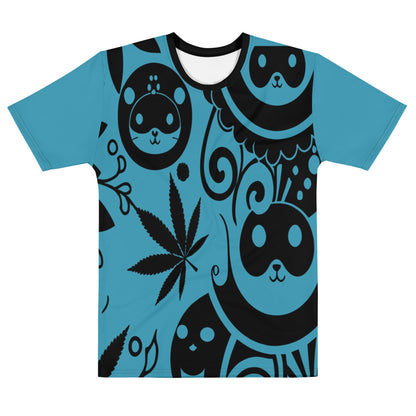 aqua blue graphic tee