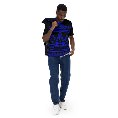 navy blue graphic tee shirt