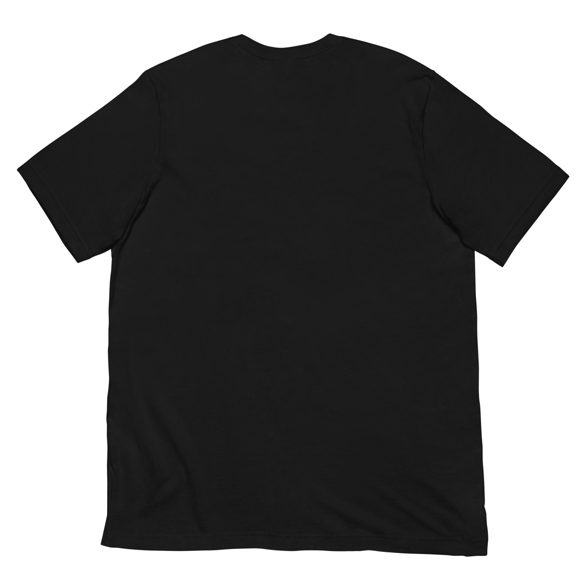 black graphic tee