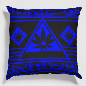 royal blue throw pillow