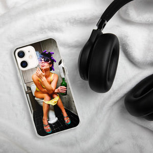 Lit iPhone Case Featuring Girl Smoking Weed on Toilet Shop