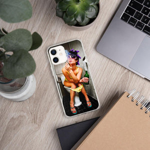 Lit iPhone Case Featuring Girl Smoking Weed on Toilet Shop
