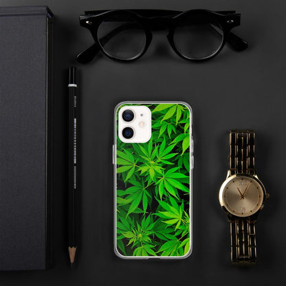 Leafy Luxury: Green Weed Phone Case! Elevate Your Style!