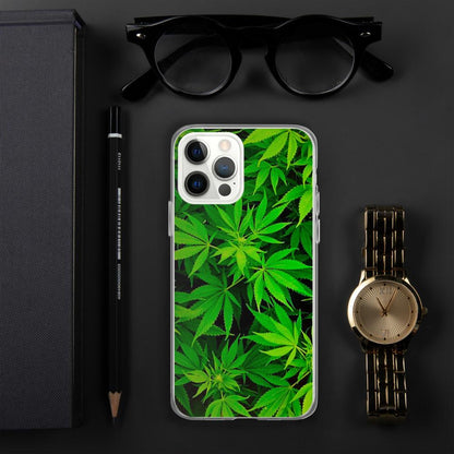 Leafy Luxury: Green Weed Phone Case! Elevate Your Style!