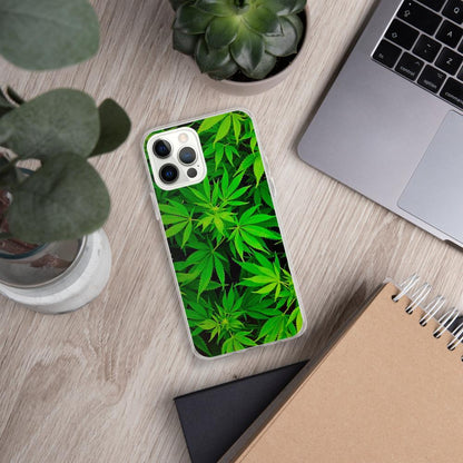 Leafy Luxury: Green Weed Phone Case! Elevate Your Style!