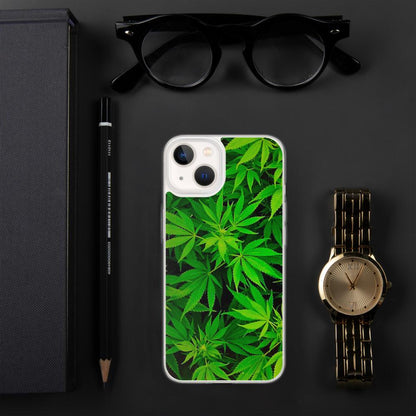 Leafy Luxury: Green Weed Phone Case! Elevate Your Style!