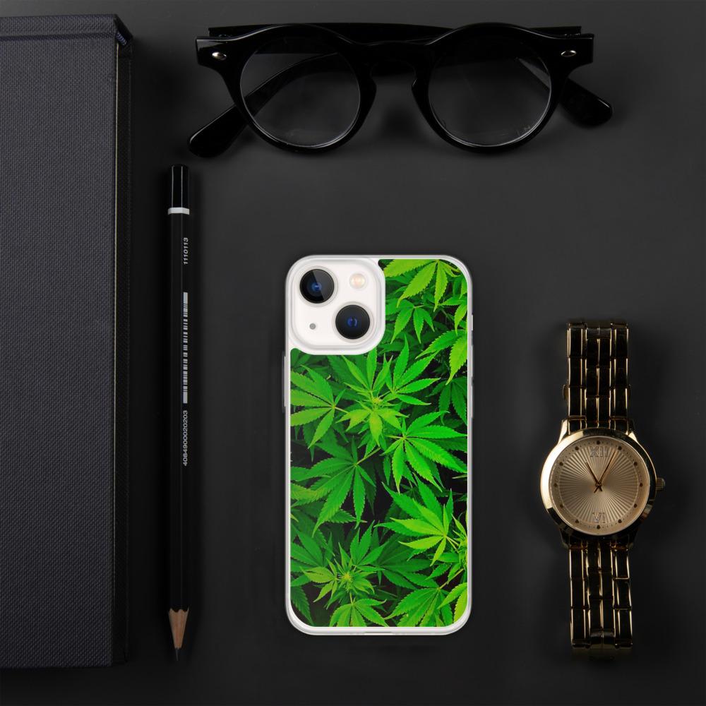 Leafy Luxury: Green Weed Phone Case! Elevate Your Style!