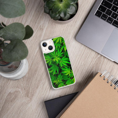 Leafy Luxury: Green Weed Phone Case! Elevate Your Style!