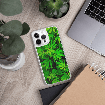 Leafy Luxury: Green Weed Phone Case! Elevate Your Style!