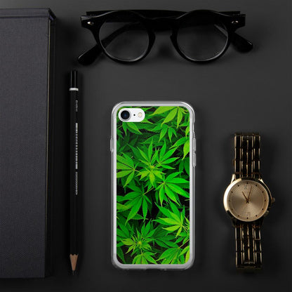 Leafy Luxury: Green Weed Phone Case! Elevate Your Style!