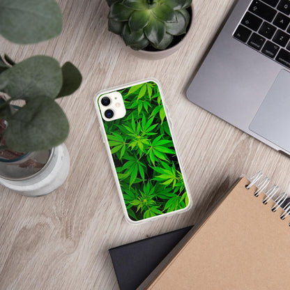 Leafy Luxury: Green Weed Phone Case! Elevate Your Style!