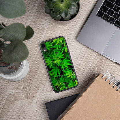 Leafy Luxury: Green Weed Phone Case! Elevate Your Style!