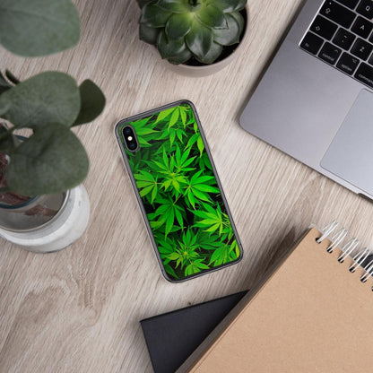 Leafy Luxury: Green Weed Phone Case! Elevate Your Style!