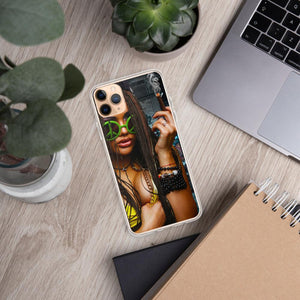 Girl Smoking iPhone Case Colorful iPhone Case $20