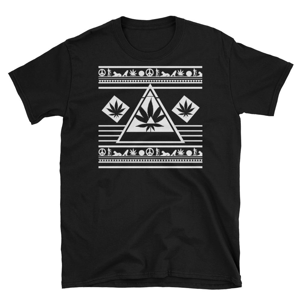 black and white stoner shirt